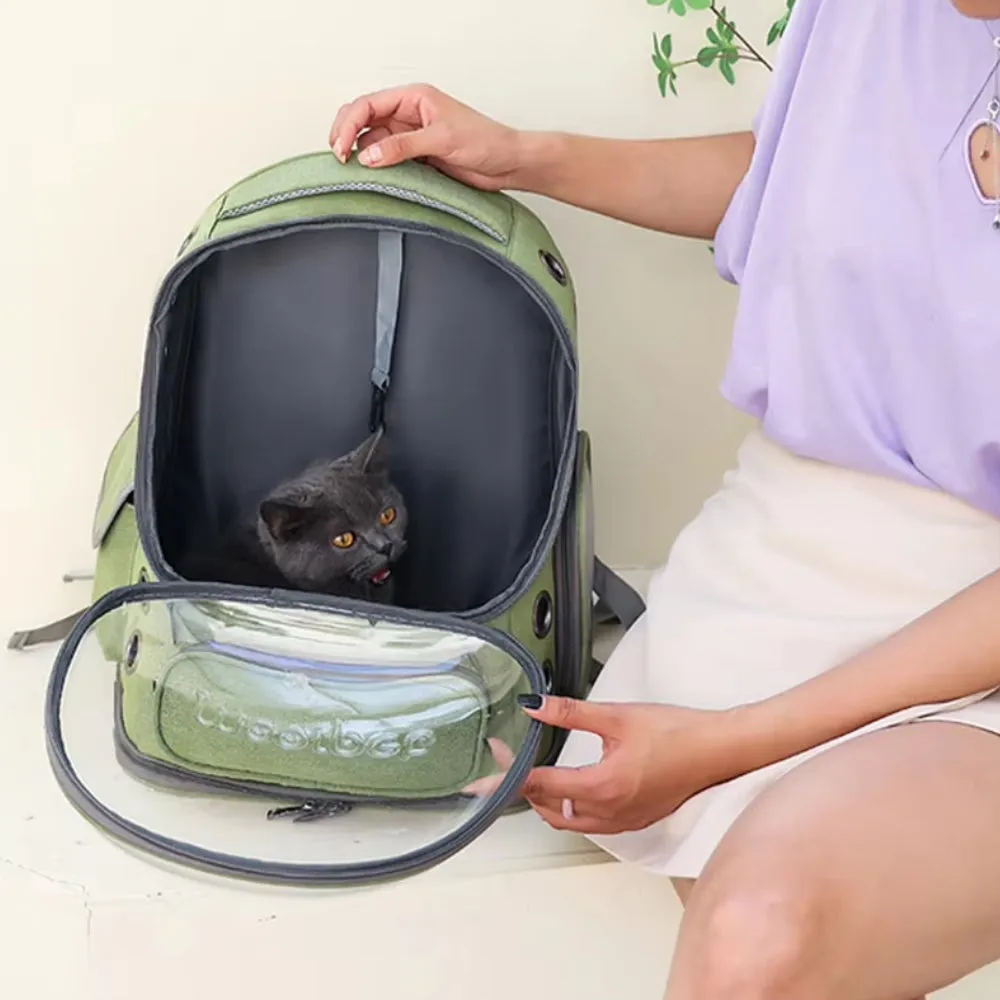 Portable Pet Carrier for Cats & Small Dogs – Waterproof Oxford Travel Bag with Breathable Ventilation Panels