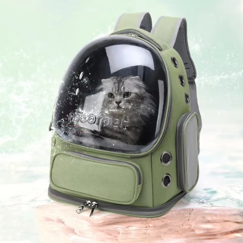 Portable Pet Carrier for Cats & Small Dogs – Waterproof Oxford Travel Bag with Breathable Ventilation Panels