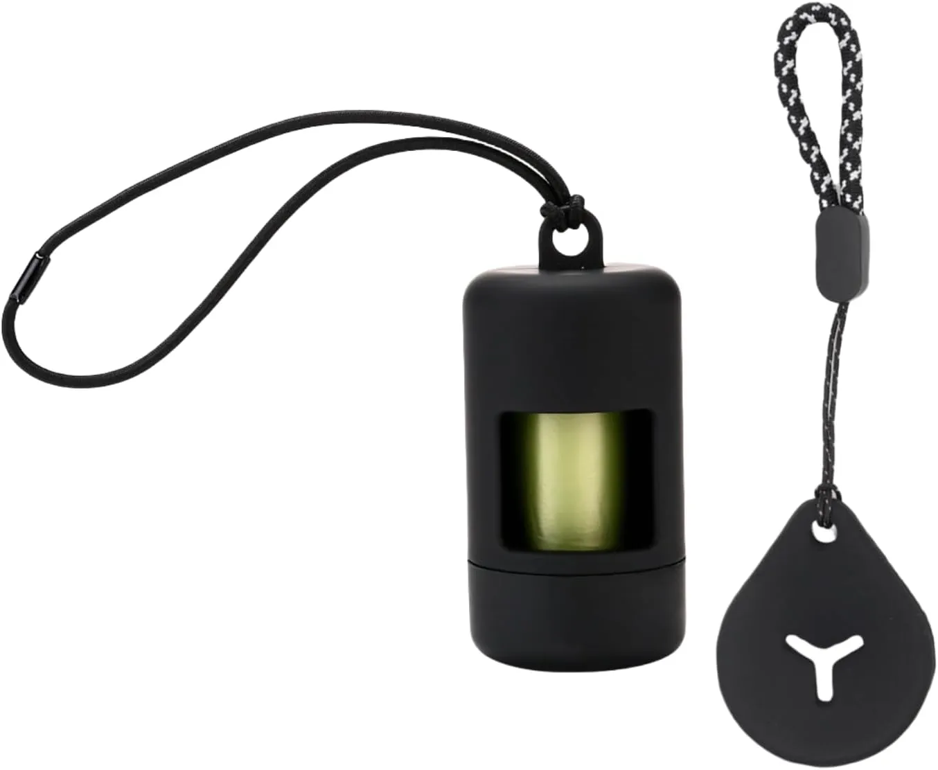 QMEAKMONY Dog Poop Bag Holder for Leashes Compact and Lightweight Poop Bag Dispenser Dog Waste Holder Easy Replacement and Cleaning (Black)