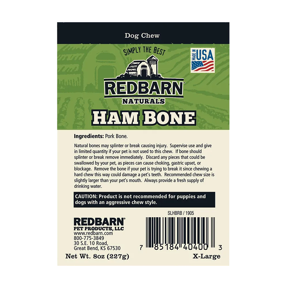 Redbarn X-Large Ham Bone Dog Treat