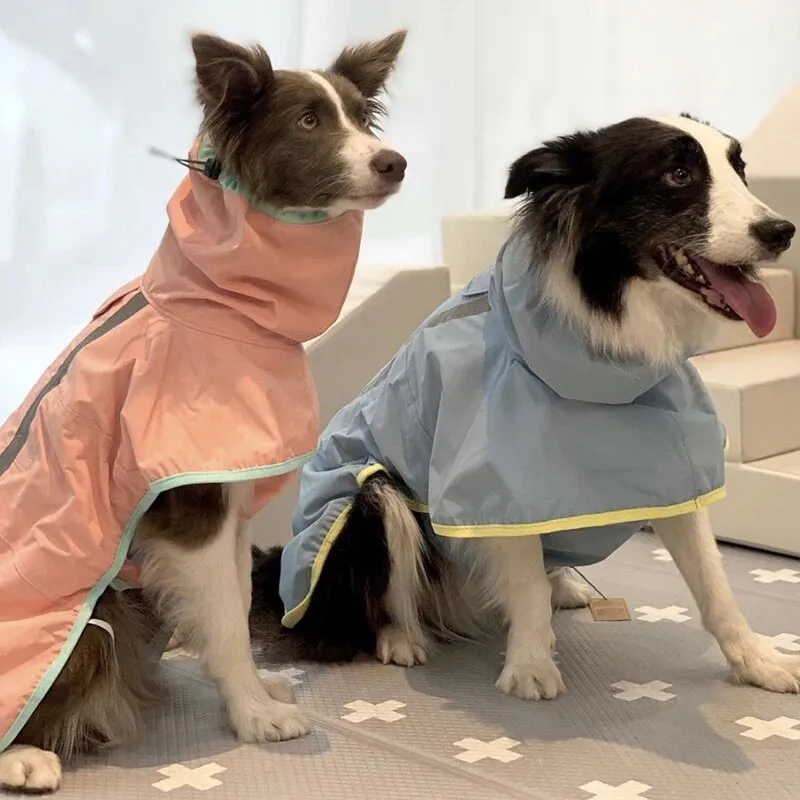 Reflective Dog Raincoat Waterproof Windproof Cat Jacket Jumpsuit
