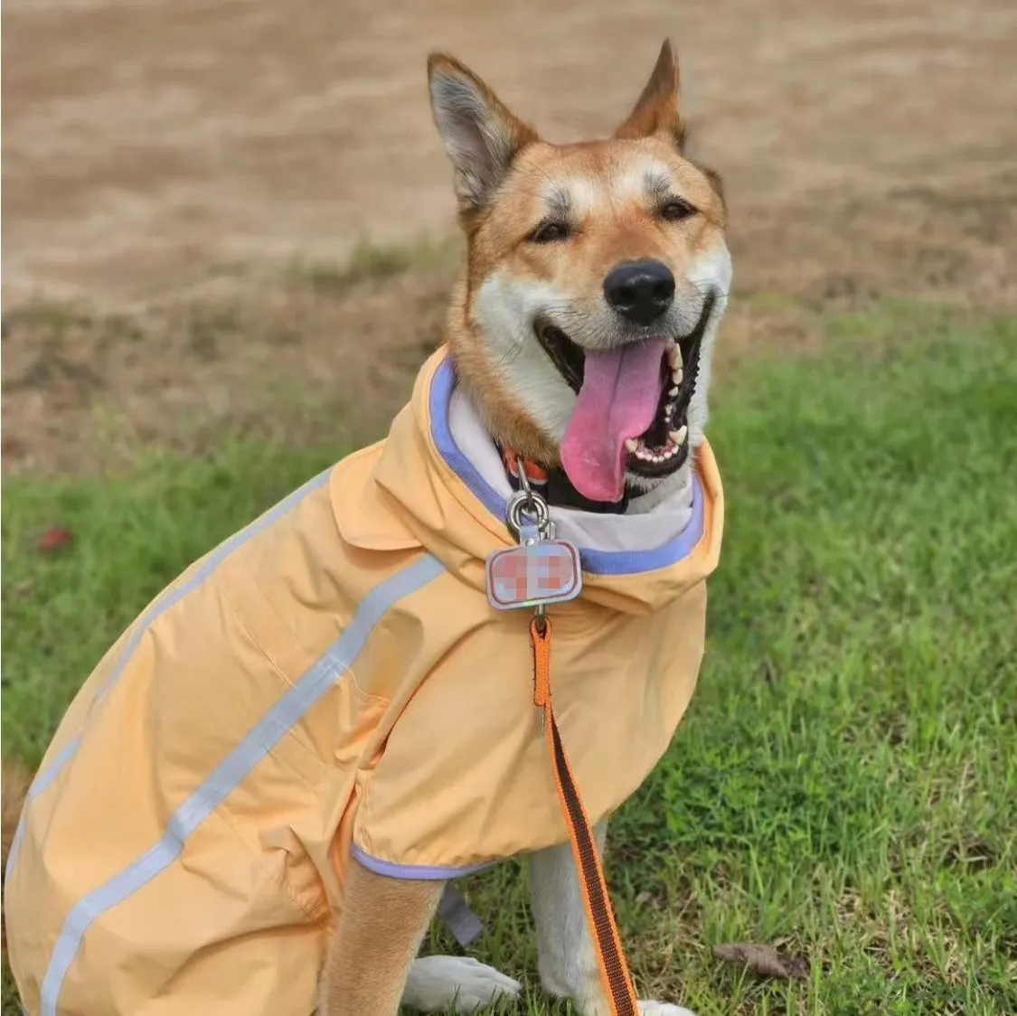 Reflective Dog Raincoat Waterproof Windproof Cat Jacket Jumpsuit