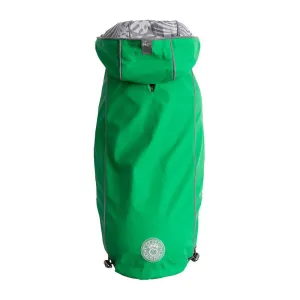 Reversible Elasto-Fit Green Raincoat for Stylish Dogs