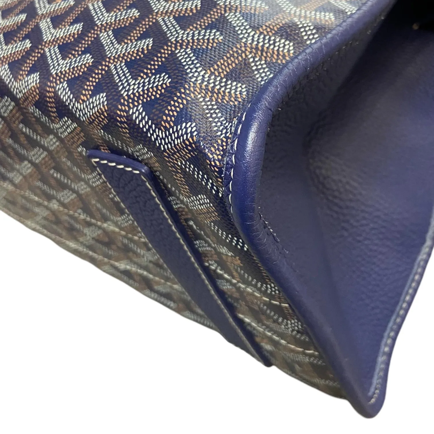 Sac Hardy Pet Carrier PM Goyardine Canvas Navy SHW