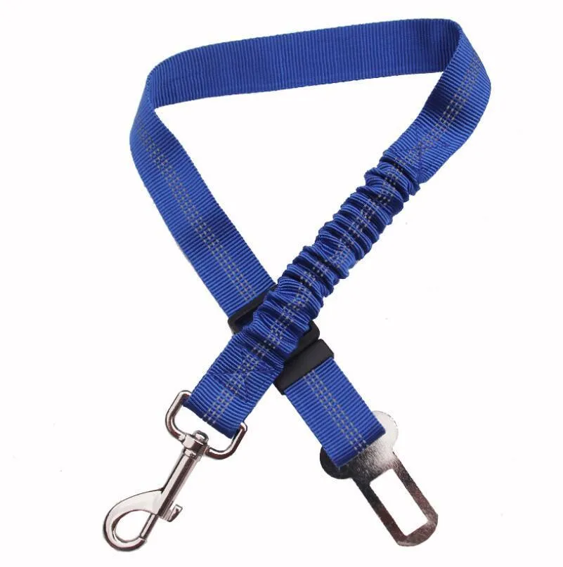 Safe & Secure Ride: Adjustable Dog Seatbelt with Reflective Rope