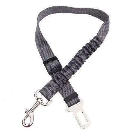 Safe & Secure Ride: Adjustable Dog Seatbelt with Reflective Rope