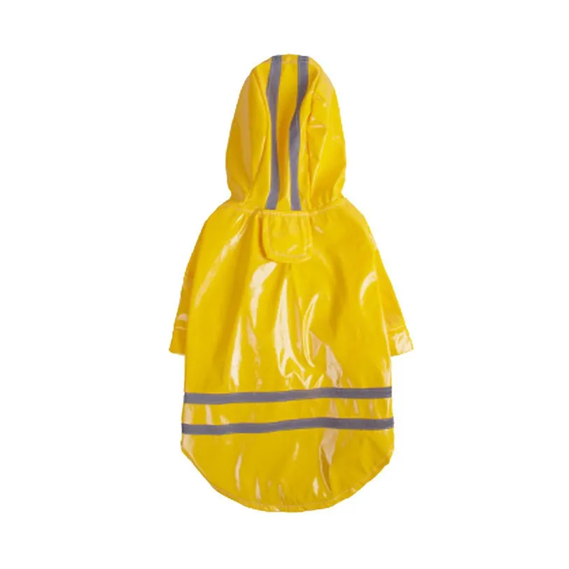 Sidiou Group Outdoor Puppy Pet Raincoat Hooded Waterproof Jacket Pu Raincoat