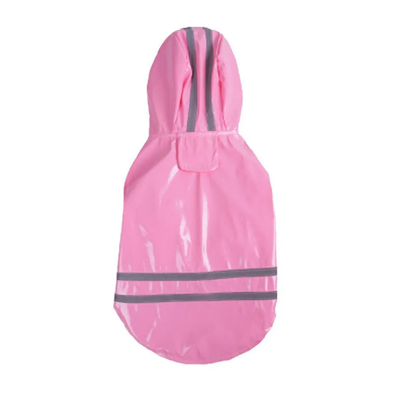 Sidiou Group Outdoor Puppy Pet Raincoat Hooded Waterproof Jacket Pu Raincoat