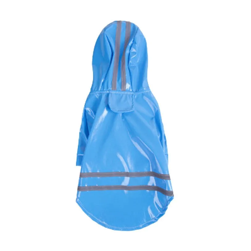 Sidiou Group Outdoor Puppy Pet Raincoat Hooded Waterproof Jacket Pu Raincoat