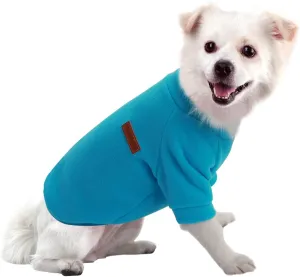 Small Dog Sweater Dog Sweatshirts for Small Dogs Chihuahua Clothes, Warm and Lightweight, with a Soft Texture, Easy to Wear and Bright Colors (Blue, X-Small)