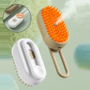 Steamy Grooming Brush With Handle