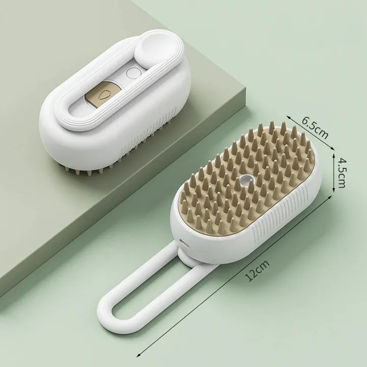 Steamy Grooming Brush With Handle