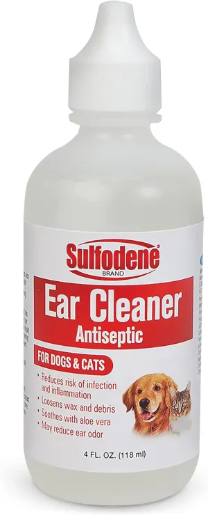 Sulfodene Ear Cleaner Antiseptic for Dogs and Cats