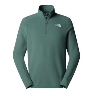 The North Face 100 Glacier 1/4 Zip Fleece Men's Top | Duck Green