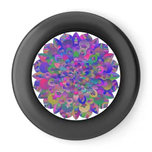 Vibrant Mandala Frisbee: Psychedelic Fun