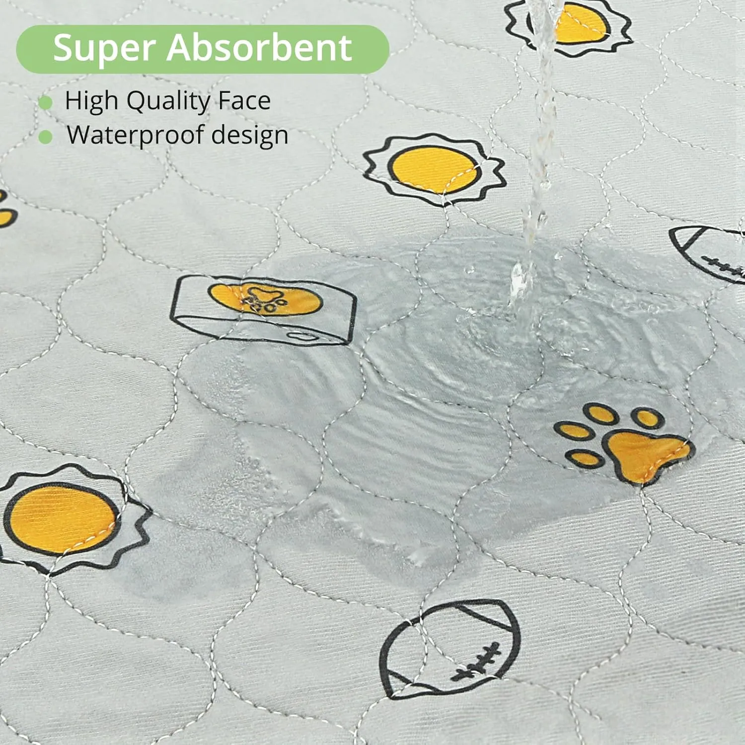 Washable Pee Pads for Dogs, Reusable Puppy Pads, Absorbent Puppy Pads, Slip Resistant Waterproof Pet Training Pads for Couch, Crate, Potty Training (2, 31"*36")