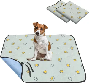 Washable Pee Pads for Dogs, Reusable Puppy Pads, Absorbent Puppy Pads, Slip Resistant Waterproof Pet Training Pads for Couch, Crate, Potty Training (2, 31"*36")