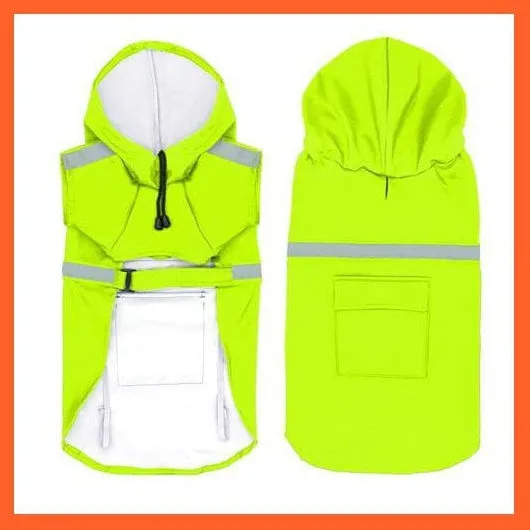 Waterproof Reflective Dog Raincoat | Pet Clothes For Rain
