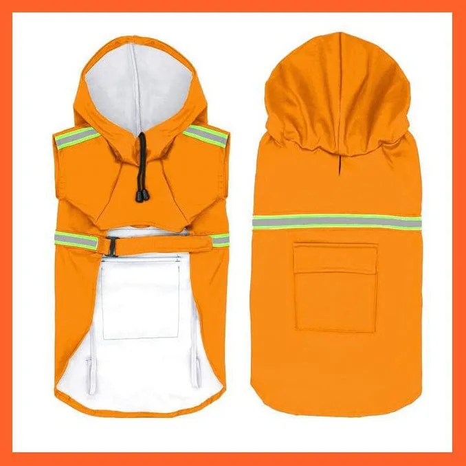 Waterproof Reflective Dog Raincoat | Pet Clothes For Rain