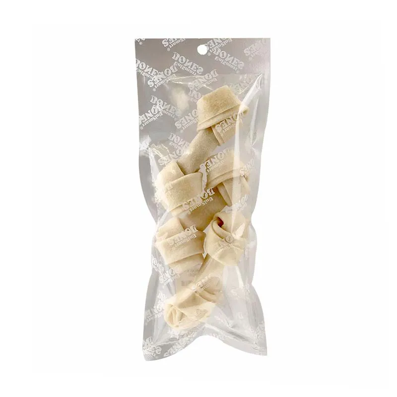 World Pet Milky Knotted Bone 4-4.5'' - 3pcs