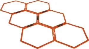 Yes4All Hex Agility Rings/Speed Rings with Carrying Bag  Hexagon Rings, Agility Hurdles for Agility Footwork Training